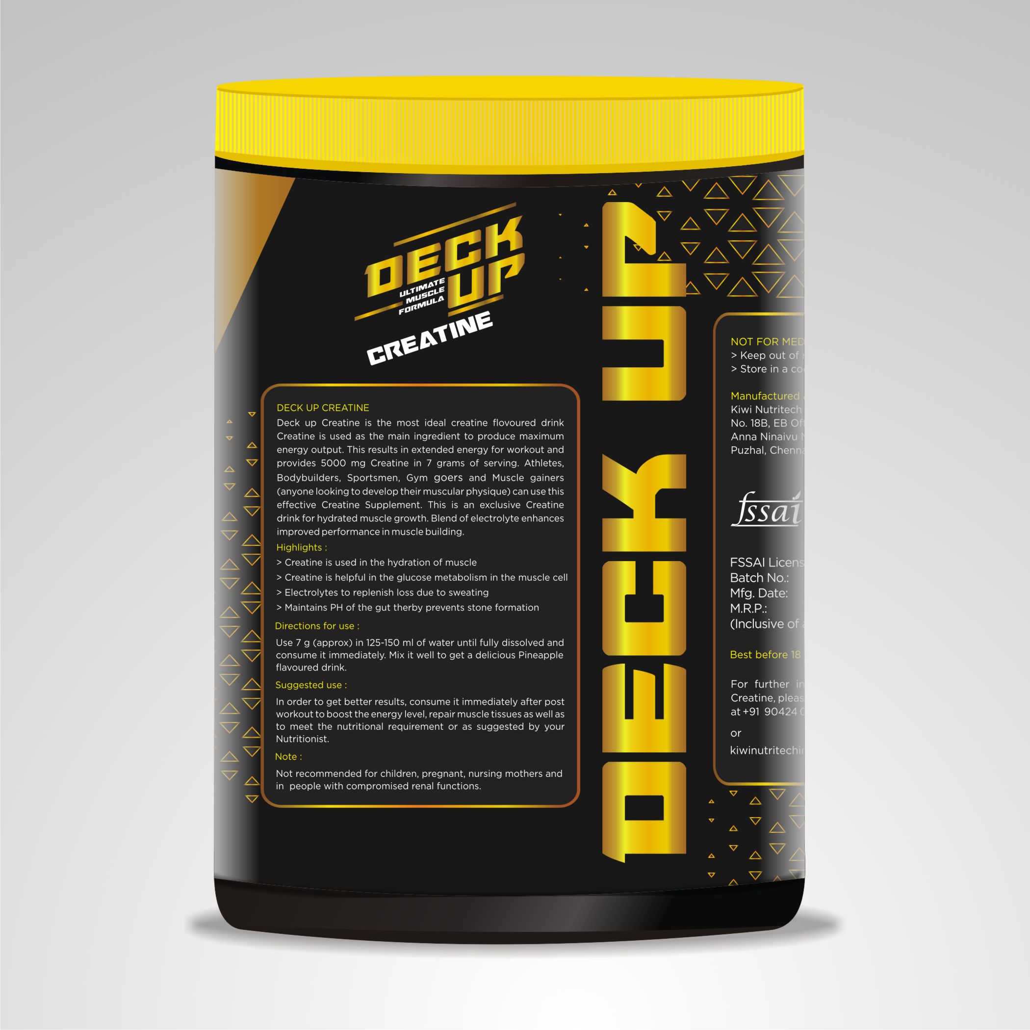 Creatine Pineapple info 300g